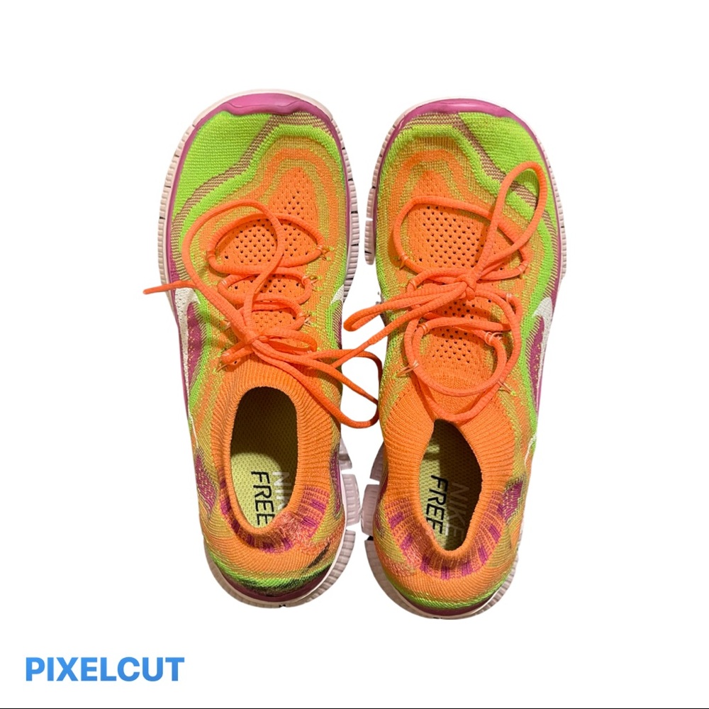 Nike Free 5.0 Flyknit + 615806-613 Women’s 8 Shoe